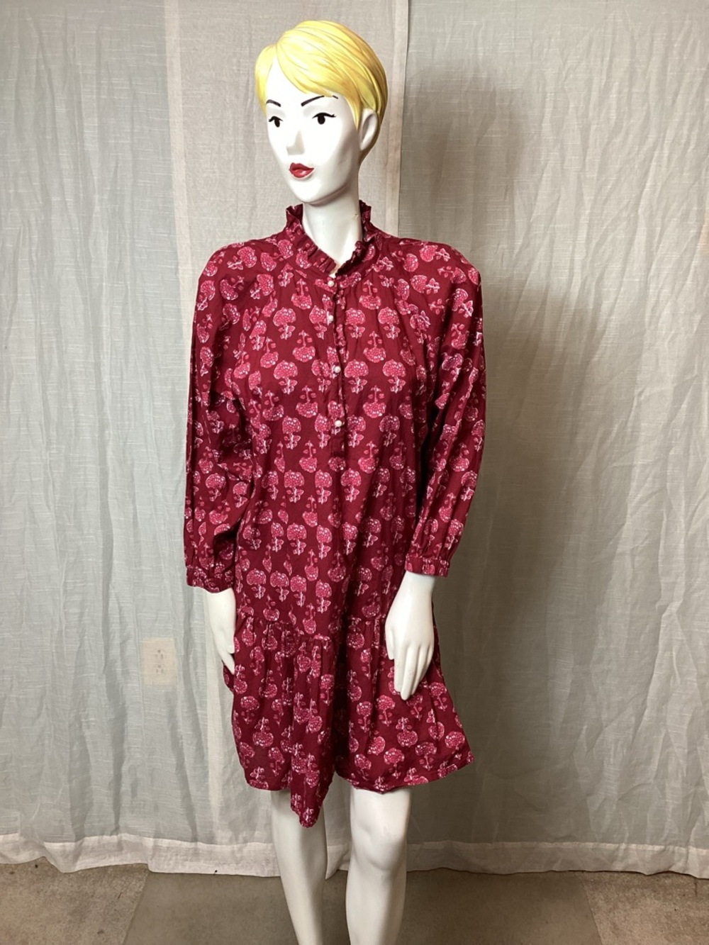 Just Darviny Carnberry Megan Dress; Size: L